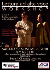 Locandina Workshop Lettura a Alta Voce